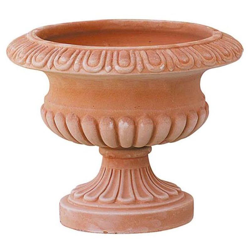 VASO A CALICE IN TERRACOTTA TOSCANA CM. 44x37